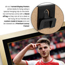 Declan Rice Printed Signed Poster – Arsenal FC & England Midfielder Tribute Wall Art with Jersey & Bio Plaque – Premier League Football Memorabilia for Fans & Collectors