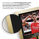 Declan Rice Printed Signed Poster – Arsenal FC & England Midfielder Tribute Wall Art with Jersey & Bio Plaque – Premier League Football Memorabilia for Fans & Collectors