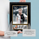 Dejan Kulusevski Signed Autographed Portrait Poster Print – Sweden & Tottenham Hotspur F.C. Football Memorabilia – Juventus Kit – Gift for Soccer Fans & Collectors