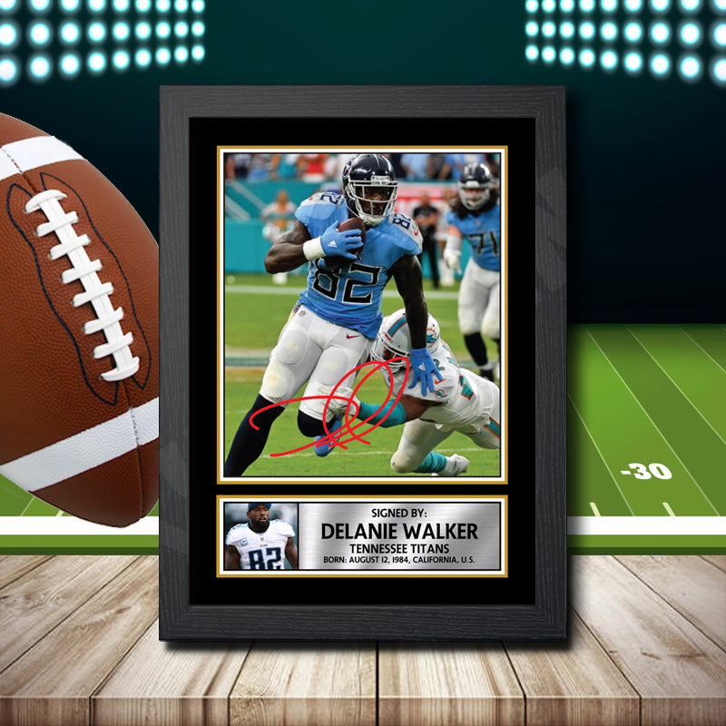 Delanie Walker 2 – Printed Signature NFL Star Print – Delanie Walker 2