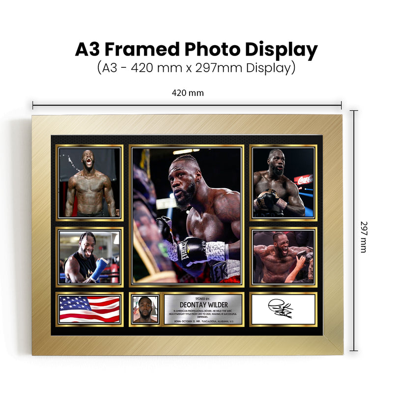 Deontay Wilder Boxing Champion - Signed Autographed Boxing Star Print