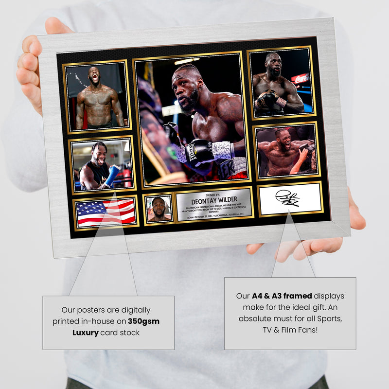 Deontay Wilder Boxing Champion - Signed Autographed Boxing Star Print