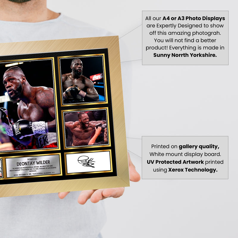 Deontay Wilder Boxing Champion - Signed Autographed Boxing Star Print