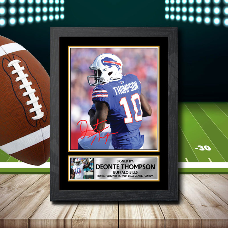Deonte Thompson – Printed Signature NFL Star Print – Deonte Thompson