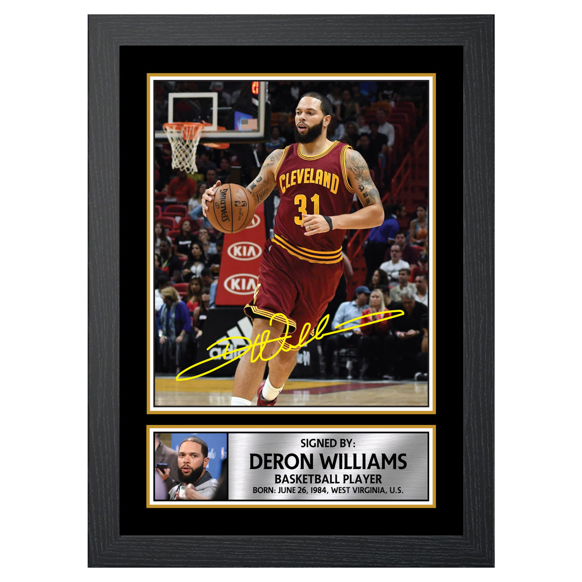 Deron Williams 2 Basketball Player Printed Signature Poster Print Gift