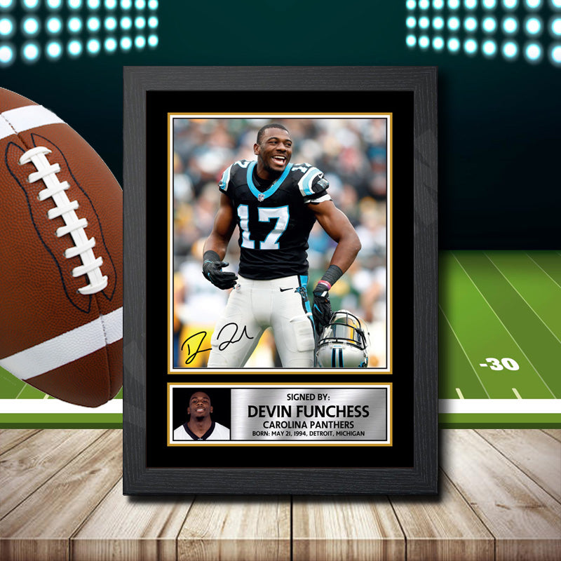 Devin Funchess 1 – Printed Signature NFL Star Print – Devin Funchess 1