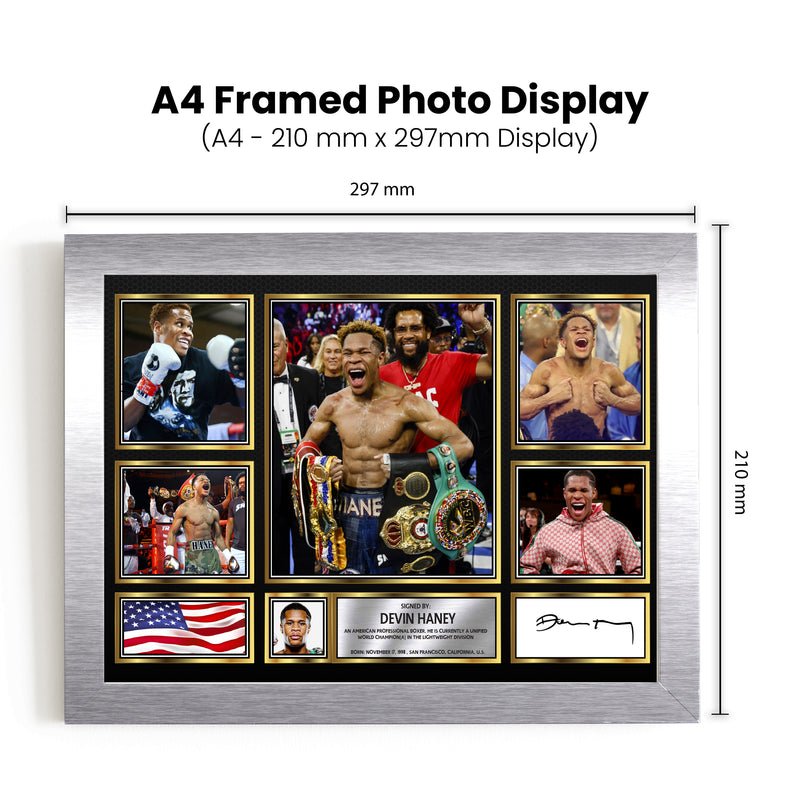 Devin Haney top boxer Autographed Print Landscape