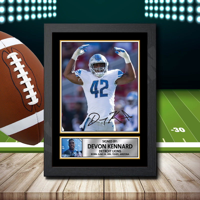 Devon Kennard – Printed Signature NFL Star Print – Devon Kennard