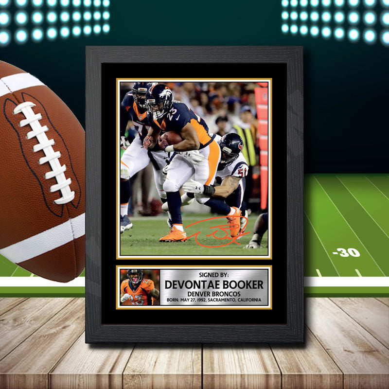 Devontae Booker 2 – Printed Signature NFL Star Print – Devontae Booker 2