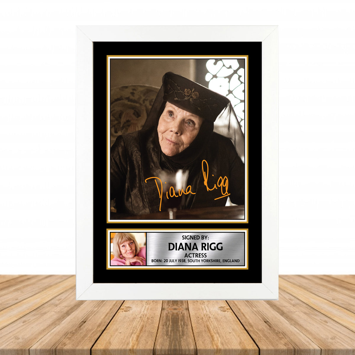 Diana Rigg M834 Television Printed Signature Poster Print Gift
