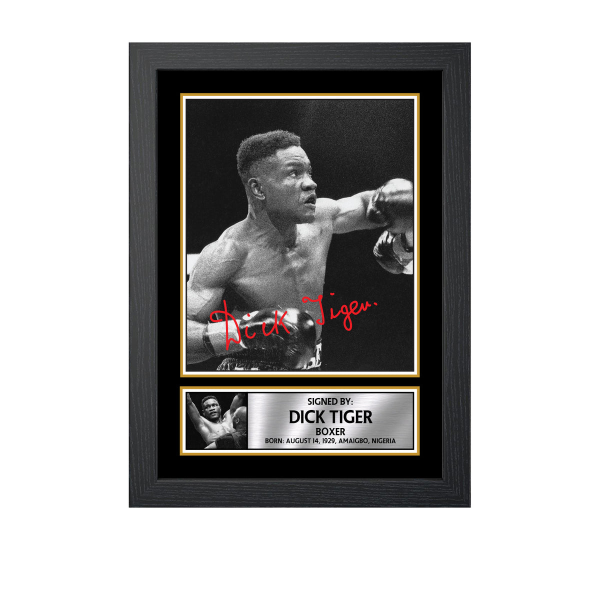 Dick Tiger M681 Boxing Printed Signature Poster Print Gift
