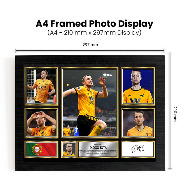 Diogo Jota Wolves Tribute Poster Print – Wolverhampton Wanderers Legend Wall Art – Multiple Sizes & Frame Options – Football Memorabilia Gift
