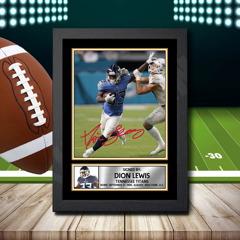Dion Lewis 2 – Printed Signature NFL Star Print – Dion Lewis 2
