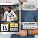Djed Spence England Signed Poster Print – England National Football Team Wall Art – Djed Spence Signature Style Football Poster – Soccer Fan Gift Decor