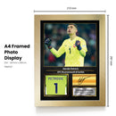 Djordje Petrovic Printed Signed Poster – AFC Bournemouth & Serbia Goalkeeper Tribute Wall Art with Jersey & Bio Plaque – Premier League Football Memorabilia for Fans & Collectors