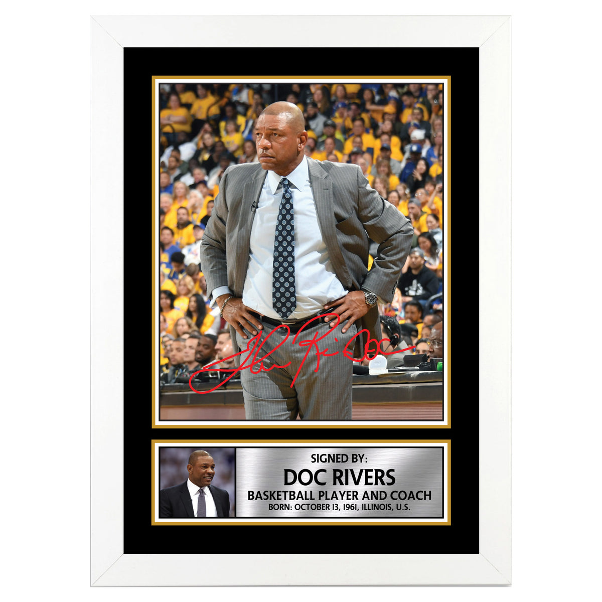 Doc Rivers Basketball Player Printed Signature Poster Print Gift
