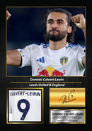 Dominic Calvert-Lewin Printed Signed Poster – Everton FC & England Striker Tribute Wall Art with Jersey & Bio Plaque – Premier League Football Memorabilia for Fans & Collectors