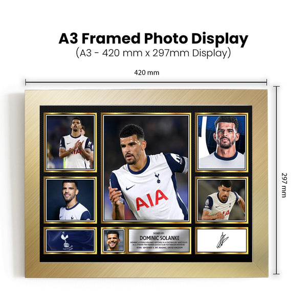 Dominic Solanke Printed Signature Football Poster Print – Reproduction Print