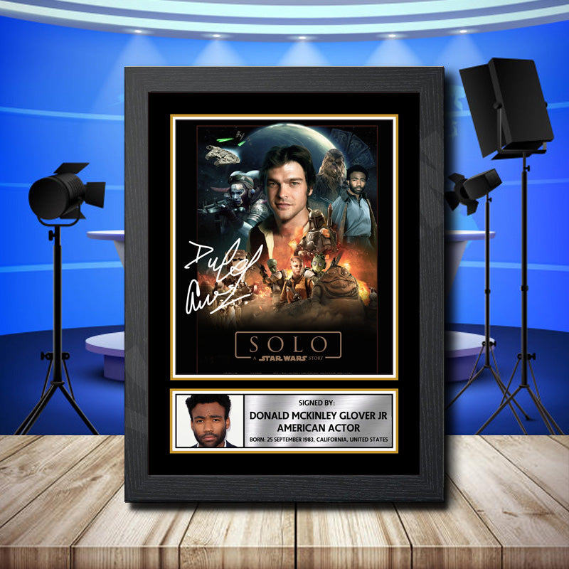 Donald Glover 2 Printed Signature Television Star Poster Print Framed Wall Art Gift – Donald Glover 2 Printed Signature Television Star Poster Print