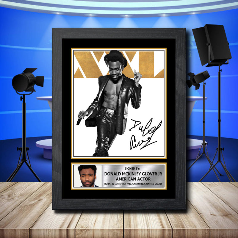 Donald Glover 3 Printed Signature Television Star Poster Print Framed Wall Art Gift – Donald Glover 3 Printed Signature Television Star Poster Print
