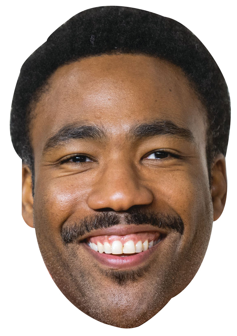 Donald Glover Celebrity Face Mask Fancy Dress Cardboard Costume Mask