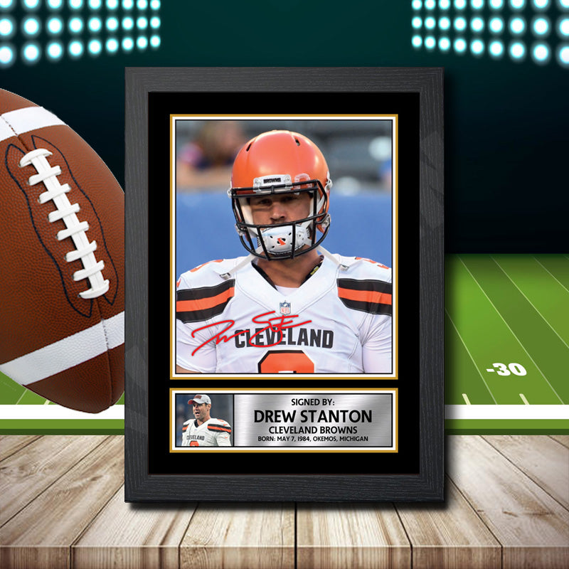 Drew Stanton 2 – Printed Signature NFL Star Print – Drew Stanton 2
