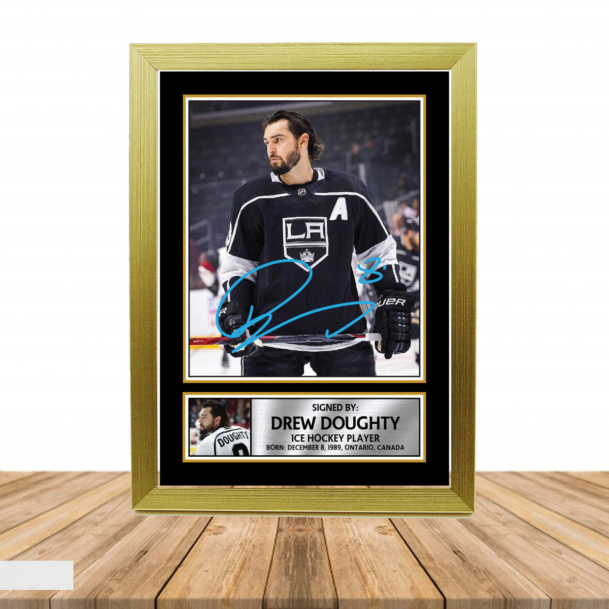 Drew Doughty 2 Ice Hockey Printed Signature Poster Print Gift