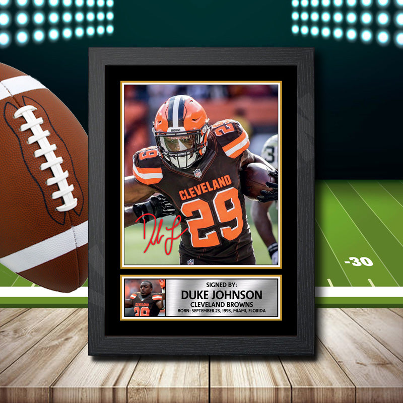 Duke Johnson – Printed Signature NFL Star Print – Duke Johnson