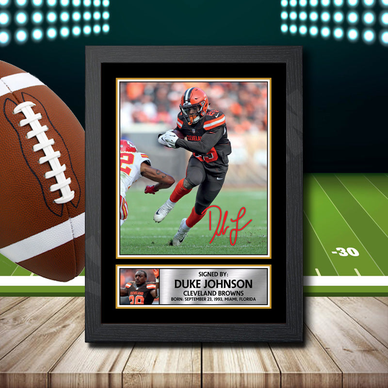 Duke Johnson 2 – Printed Signature NFL Star Print – Duke Johnson 2