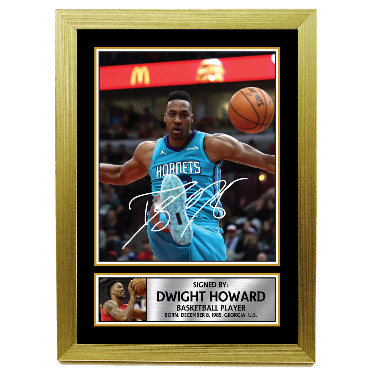 Dwight Howard 2 Basketball Player Printed Signature Poster Print Gift