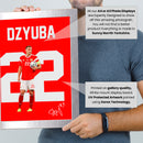 Artem Dzyuba Signed Poster Print – National Team Striker Tribute Wall Art with Signature & Jersey Number 22 – Captain Memorabilia for Football Fans & Collectors