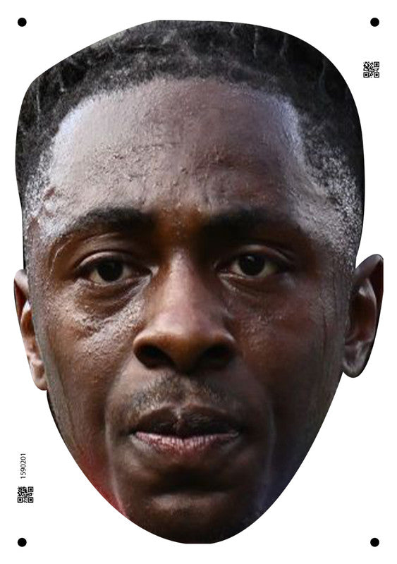 Eberechi Eze England Euros 2024 Celebrity Face Mask Fancy Dress - High-Quality Cardboard Masks for Any Occasion