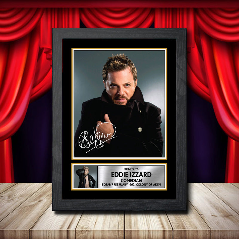 Eddie Izzard 2 Printed Signature Comedy Star Poster Print Framed Wall Art Gift – Eddie Izzard 2 Printed Signature Comedy Star Poster Print