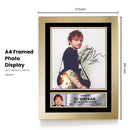 Ed Sheeran Portrait Printed Signed Poster Print – Autograph Style Singer Wall Art – Pop Music Memorabilia Collectible Photo