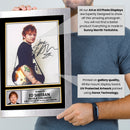 Ed Sheeran Portrait Printed Signed Poster Print – Autograph Style Singer Wall Art – Pop Music Memorabilia Collectible Photo