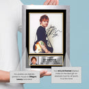 Ed Sheeran Portrait Printed Signed Poster Print – Autograph Style Singer Wall Art – Pop Music Memorabilia Collectible Photo