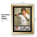 Ed Sheeran Acoustic Portrait Printed Signed Poster Print – Autograph Style Singer Wall Art – Music Memorabilia Collectible Photo
