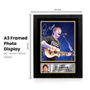Ed Sheeran Live Concert Printed Signed Poster Print – Autograph Style Singer Wall Art – Pop Music Memorabilia Collectible Photo