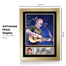 Ed Sheeran Live Concert Printed Signed Poster Print – Autograph Style Singer Wall Art – Pop Music Memorabilia Collectible Photo