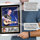 Ed Sheeran Live Concert Printed Signed Poster Print – Autograph Style Singer Wall Art – Pop Music Memorabilia Collectible Photo