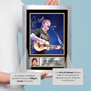 Ed Sheeran Live Concert Printed Signed Poster Print – Autograph Style Singer Wall Art – Pop Music Memorabilia Collectible Photo