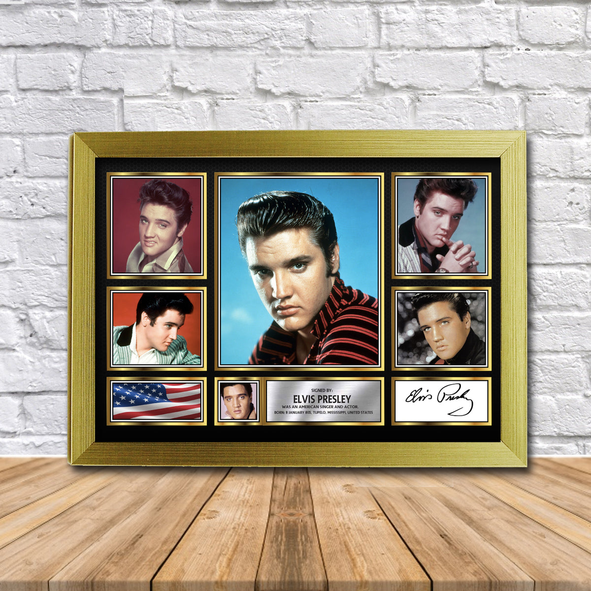 Elvis Presley Music Gift Framed Printed Signature Star Poster Print Wall Art Gift – Elvis Presley Music Gift Framed Printed Signature Star Poster Print Wall Art