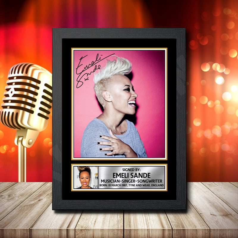 Emeli Sande 2 – Printed Signature Music Star Print – Emeli Sande 2