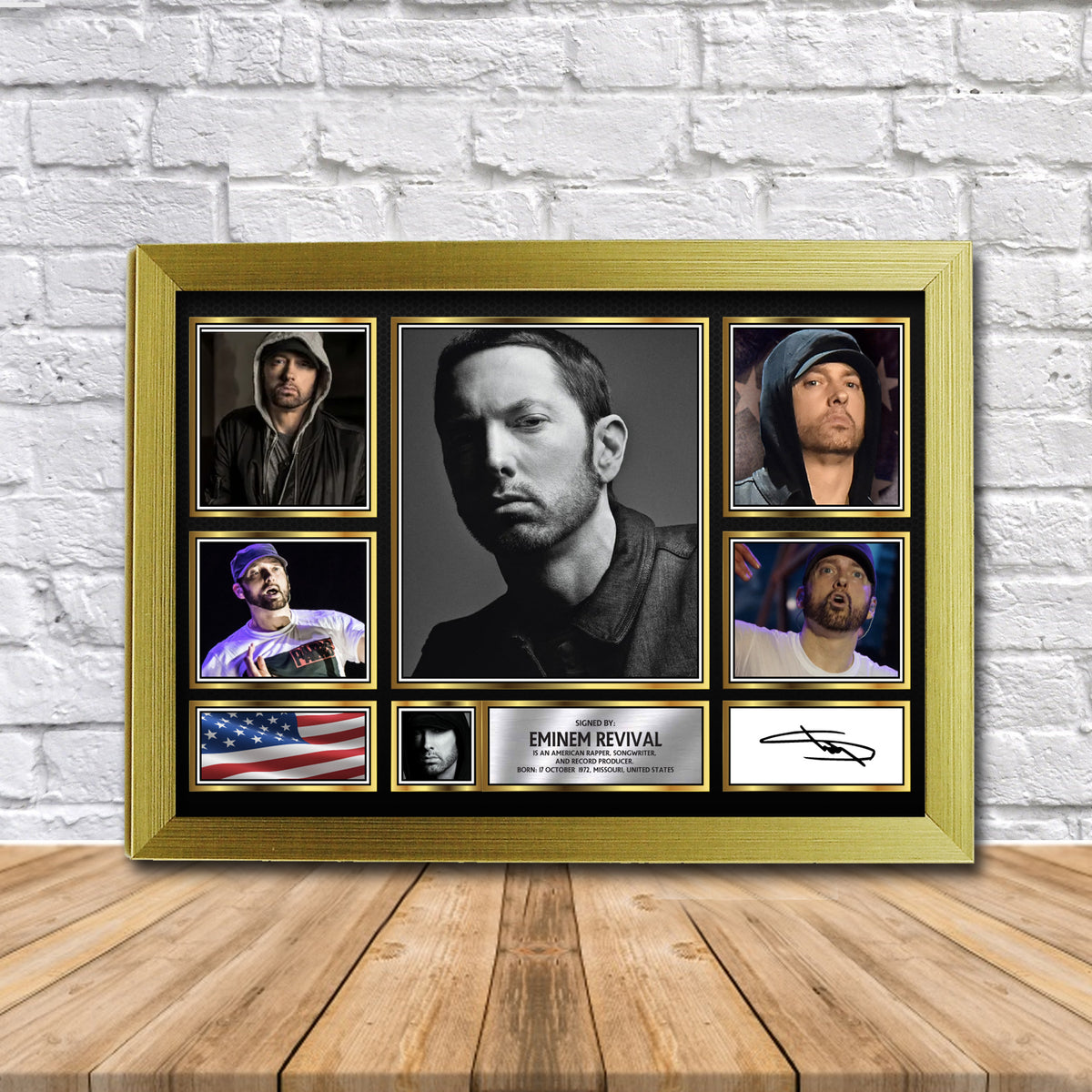 Eminem Revival Music Gift Framed Printed Signature Star Poster Print Wall Art Gift – Eminem Revival Music Gift Framed Printed Signature Star Poster Print Wall Art