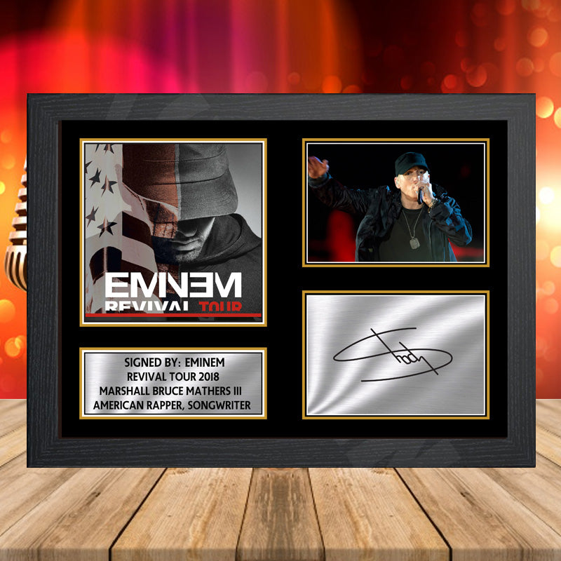 Eminem Revival Tour 2018 2 – Printed Signature Music-Landscape Star Print – Eminem Revival Tour 2018 2