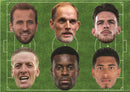 England Football Legends Face Mask Multipack – 6 England Football Star Inspired Party Masks – Funny Fancy Dress Accessories for Football Parties, Match Days, Tournaments, Birthdays & Photo Booth Props