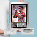 Enzo Le Fee Sunderland Printed Autograph Poster – France Football Star Wall Art – Soccer Memorabilia Gift for Fans