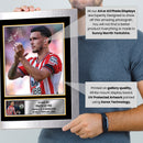 Enzo Le Fee Sunderland Printed Autograph Poster – France Football Star Wall Art – Soccer Memorabilia Gift for Fans