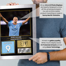 Erling Haaland Manchester City Signed Poster Print – Man City Football Wall Art – Printed Autograph Soccer Memorabilia – Premier League Fan Gift & Bedroom Decor