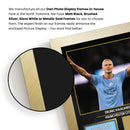 Erling Haaland Manchester City Signed Poster Print – Man City Football Wall Art – Printed Autograph Soccer Memorabilia – Premier League Fan Gift & Bedroom Decor
